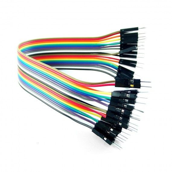 Cable Dupont, macho a macho 20cm x 20Und