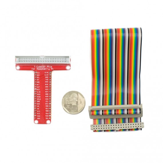 Adaptador RPi a protoboard y Flat