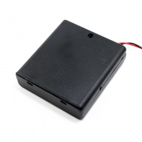 Portapila 4xAA, con switch