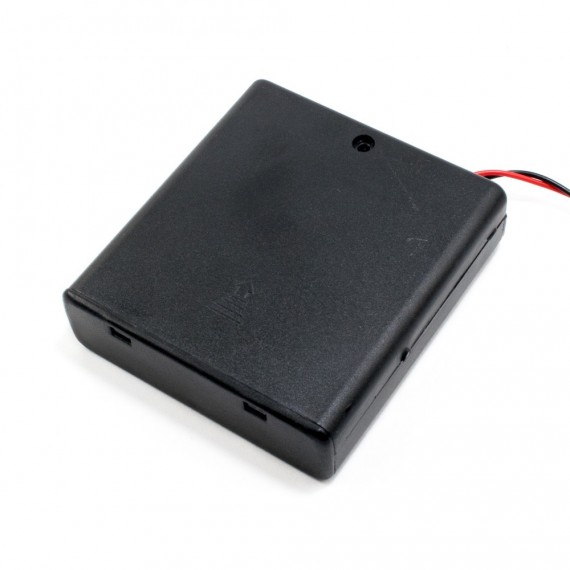 Portapila 4xAA, con switch