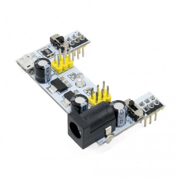 Fuente para protoboard con micro USB