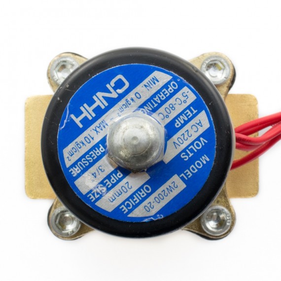 Válvula Solenoide 3/4" baja presión 220VAC
