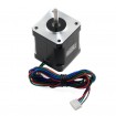 Motor PaP Stepper Nema 17 - 1.7A 0.49N.m - SL42STH48-1684A