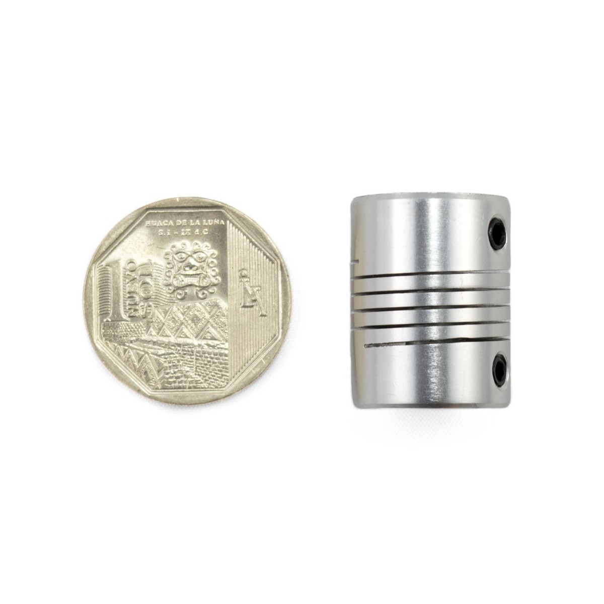 Acople flexible de aluminio de 8mm a 8mm