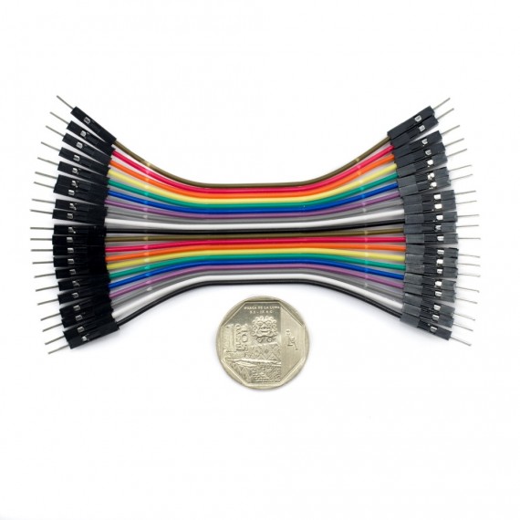 Cable Dupont macho a macho 10cm / 20Und