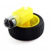 Kit Motor DC TT 6V/200RPM + Rueda de goma