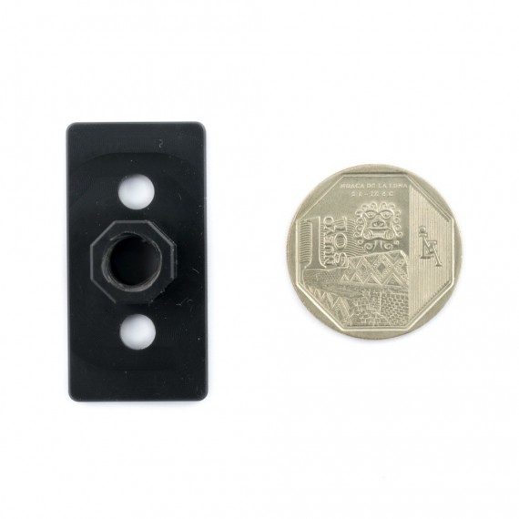 Placa con tuerca para tornillo de potencia D8mm
