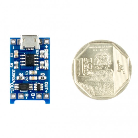 Cargador USB de batería litio 18650 1A con protección