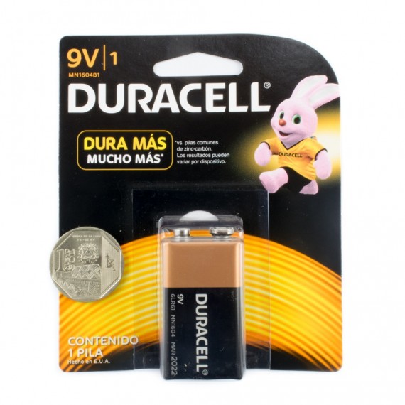Batería 9v Duracell