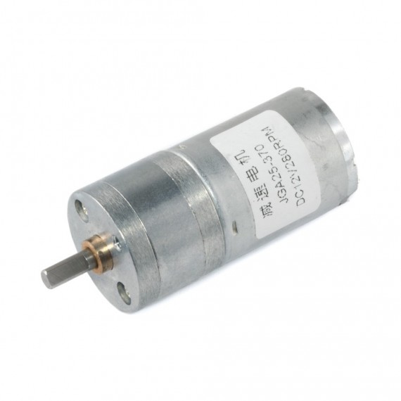 Motor DC con caja reductora JGA25-370 - 12V 280rpm