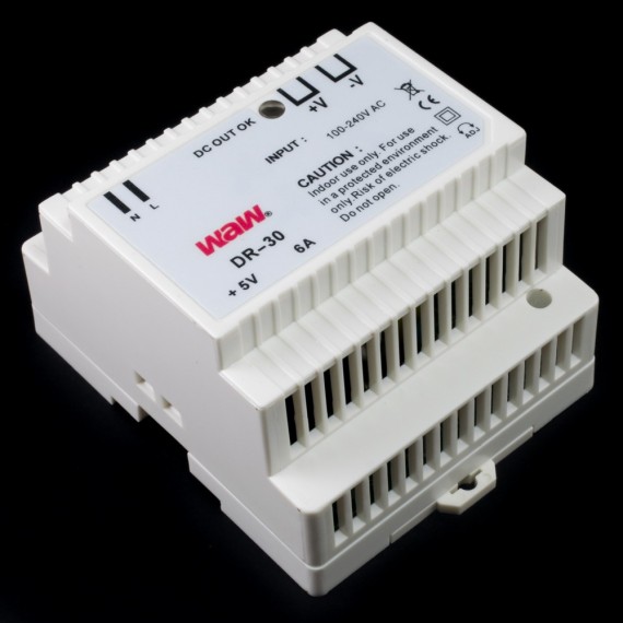 Fuente de alimentación conmutada DIN 30W 5V