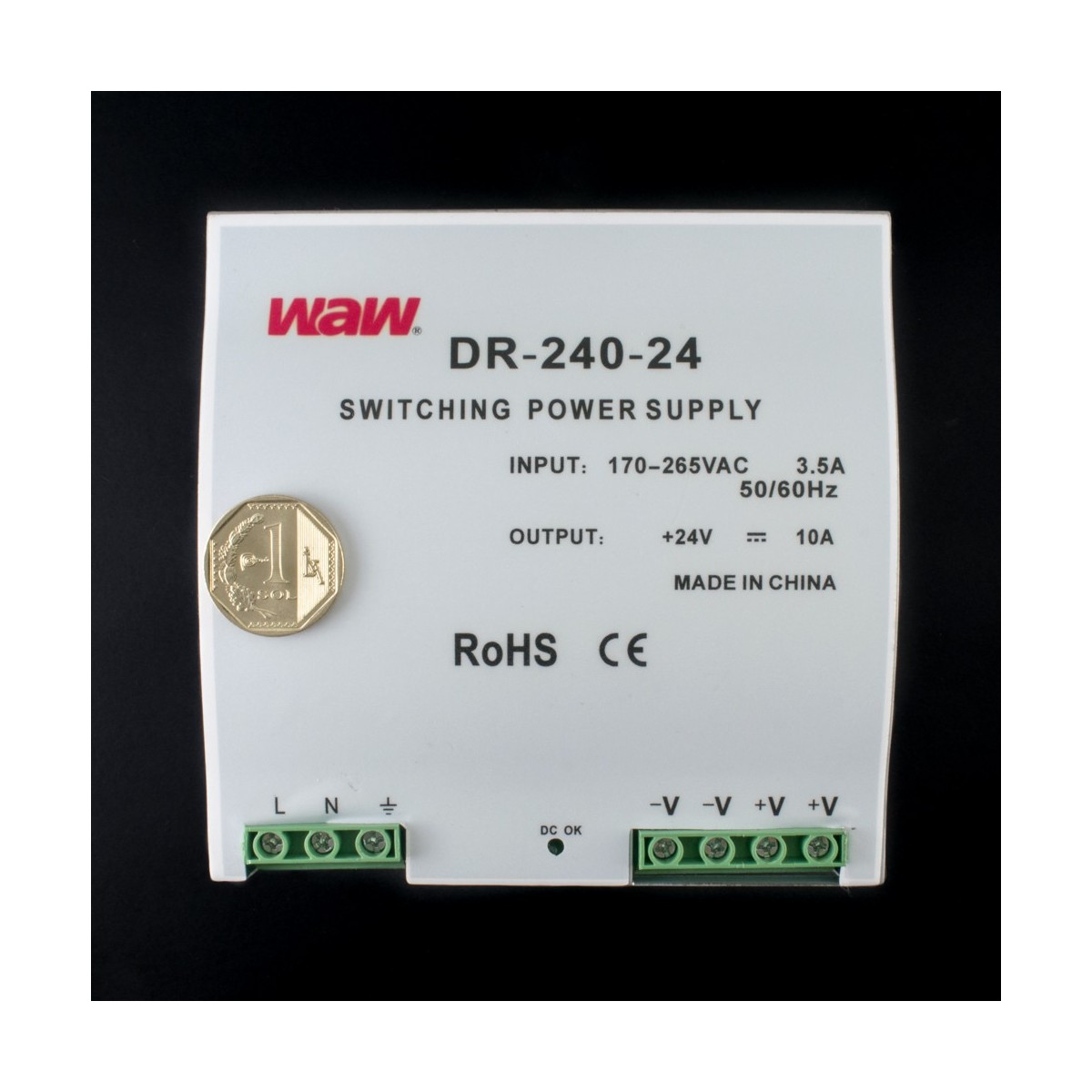 Fuente de alimentación conmutada DIN 240W 24V