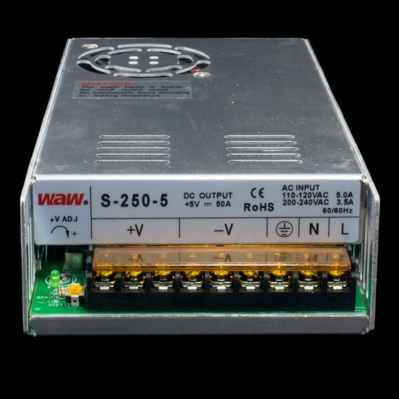 Fuente de alimentación conmutada 250W 5VDC 50A