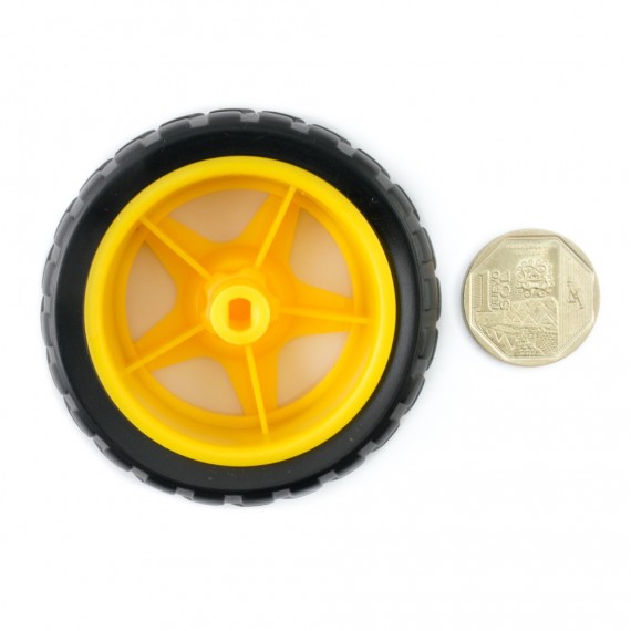 Rueda de plástico para motor DC