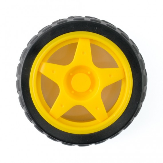 Rueda de plástico para motor DC