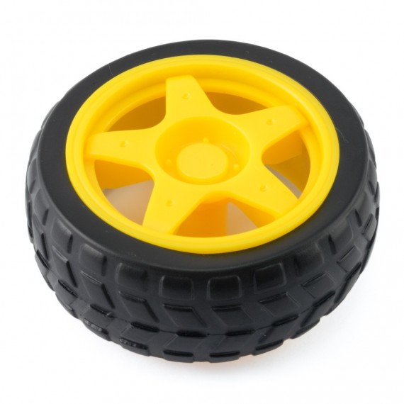 Rueda de plástico para motor DC