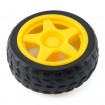 Rueda de plástico D65mm para motor DC TT