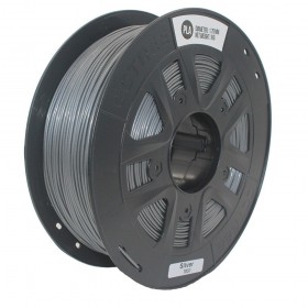 PLA Plata 1.75mm rollo de  1Kg