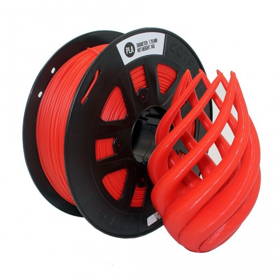 PLA Rojo 1.75mm rollo de  1Kg