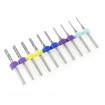 Kit de 10 fresas fishtail 1.0-3.0mm