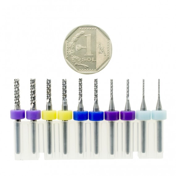 Kit de 5 fresas tipo fishtail