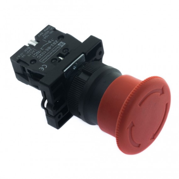 Pulsador de parada de emergencia 22mm