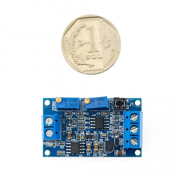 Conversor corriente a voltaje: 4-20mA  a 0-10V