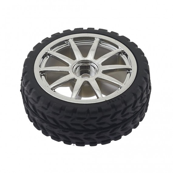 Rueda de plástico con eje hexagonal D65mm