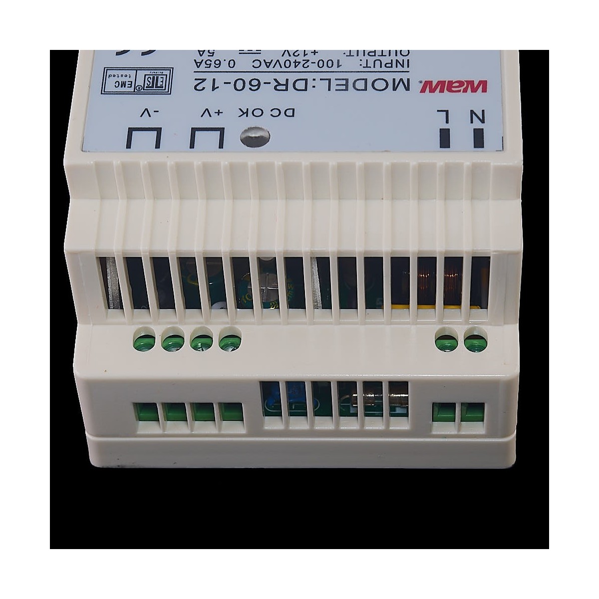 Fuente de alimentación conmutada DIN 60W 12V WODE