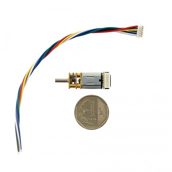 Micromotor N20 con encoder 12VDC 1000RPM (300:1)