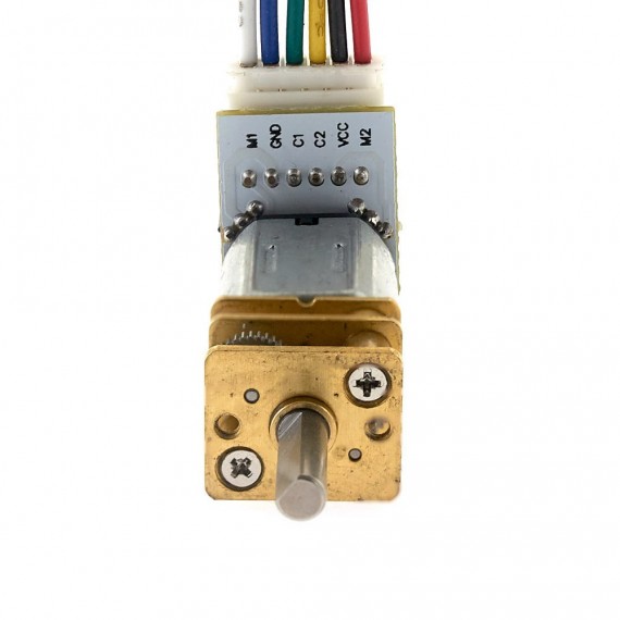 Micromotor N20 con encoder 12VDC 1000RPM (300:1)