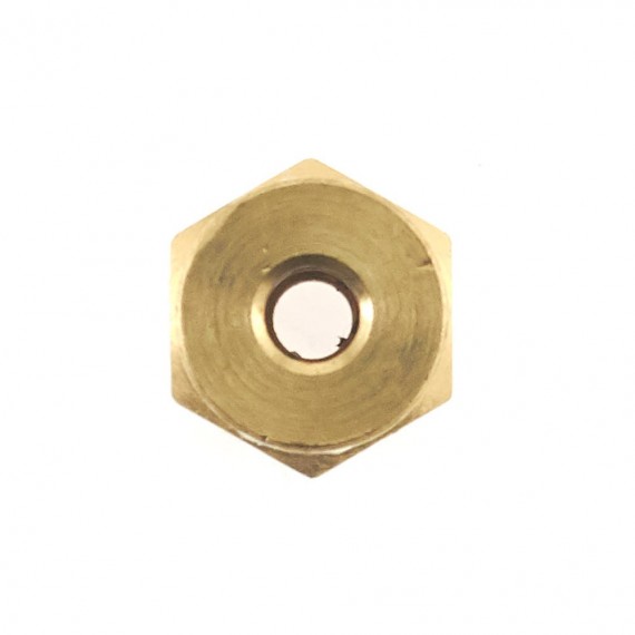 Acople hexagonal rueda a eje de motor D4mm