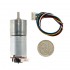 Motor DC con caja reductora y encoder 25GA - 12V 100RPM