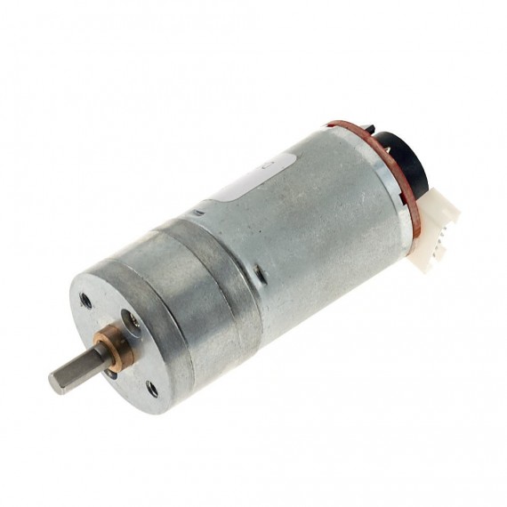 Motor DC con caja reductora y encoder 25GA - 12V 1000RPM