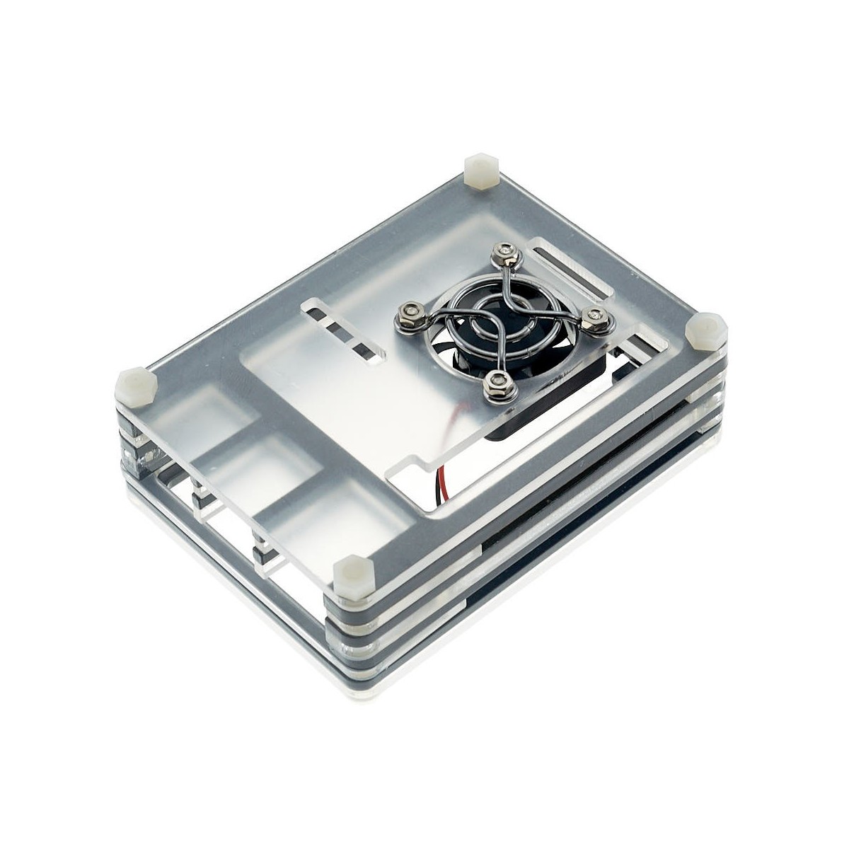 Case acrílico con ventilador para Raspberry Pi 4B