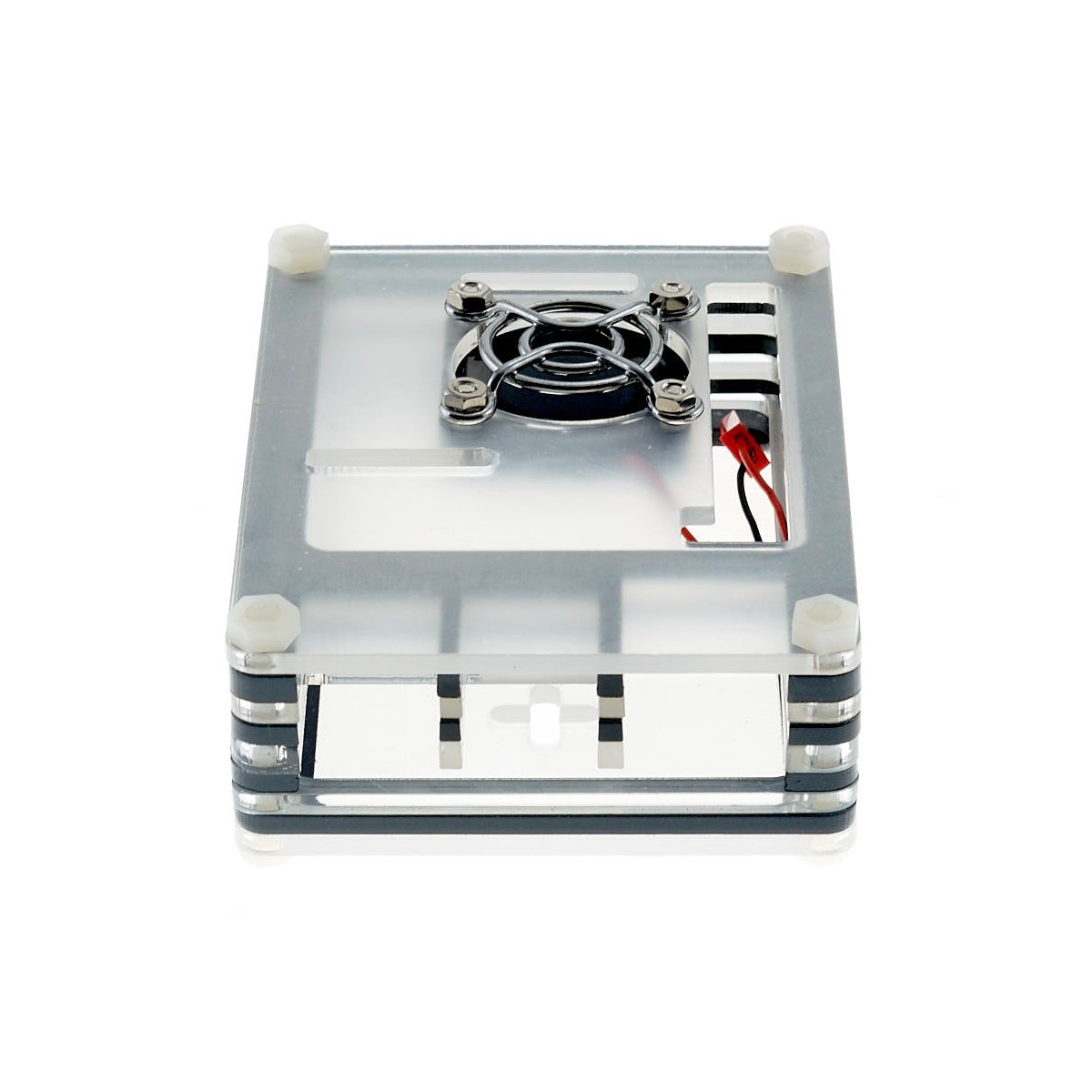 Case acrílico con ventilador para Raspberry Pi 4B