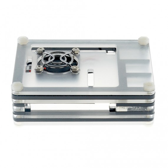 Case acrílico con ventilador para Raspberry Pi 4B