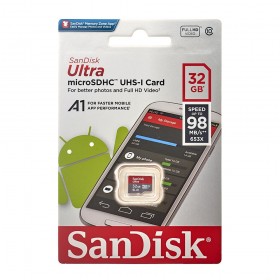 Memoria micro SD card 32GB SanDisk Ultra Clase 10 A1 98MB/s