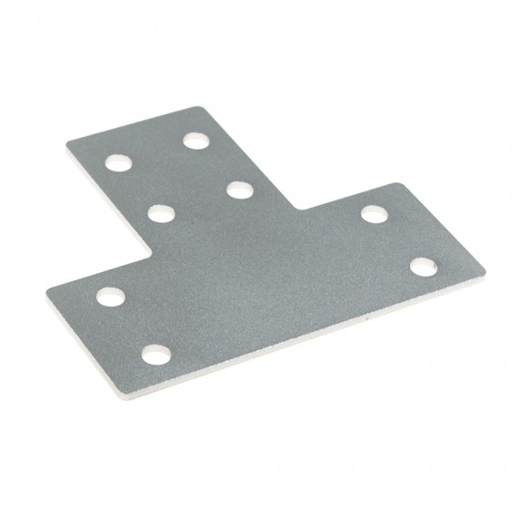 Placa de unión T de 8 agujeros