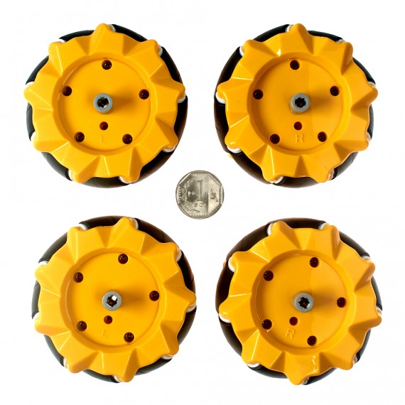 Rueda Mecanum D80mm (kit x4)