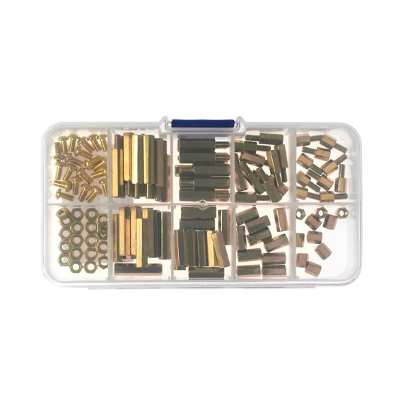 Kit espaciadores hexagonales M3 bronce
