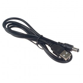 Cable USB-A a Jack-DC macho