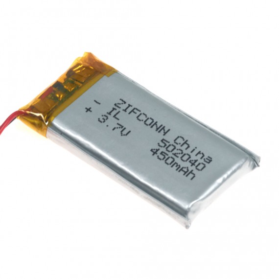 Batería Plana 3.7V 450mAh 502040