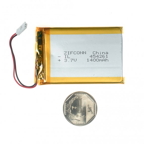 Batería Plana 3.7V 1400mAh 454261