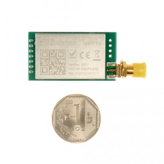 Transceiver LORA 433MHz E32-433T30D - SX1278 UART 1W SMA-K