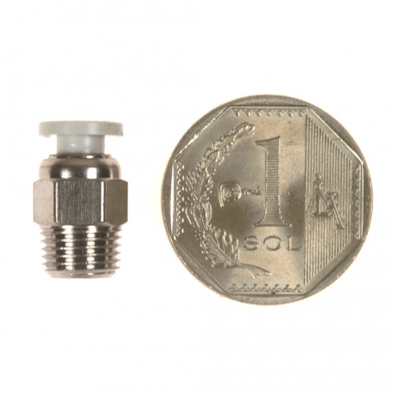 Conector neumático PC4-M8 tubo D4mm