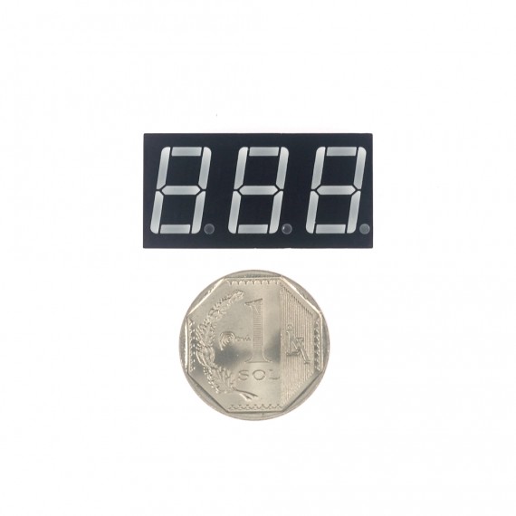 Display 7 segmentos - 3 dígito Cátodo Común 5361AS