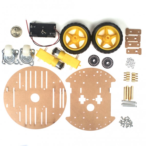Chasis robot móvil circular 2WD
