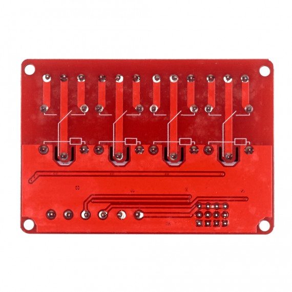 Módulo Relay 4CH 5VDC activación alta/baja