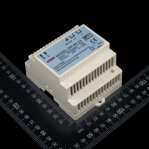 Fuente de alimentación AC/DC DIN 60W 24V WODE